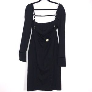 NWT Jacquemus black La Montagne dress size 6